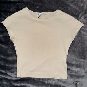 Zara Beige Crop Top